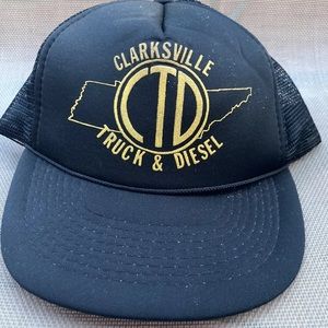 Vintage Clarksvile Truck & Diesel Foam Truckers Hat Has Wear